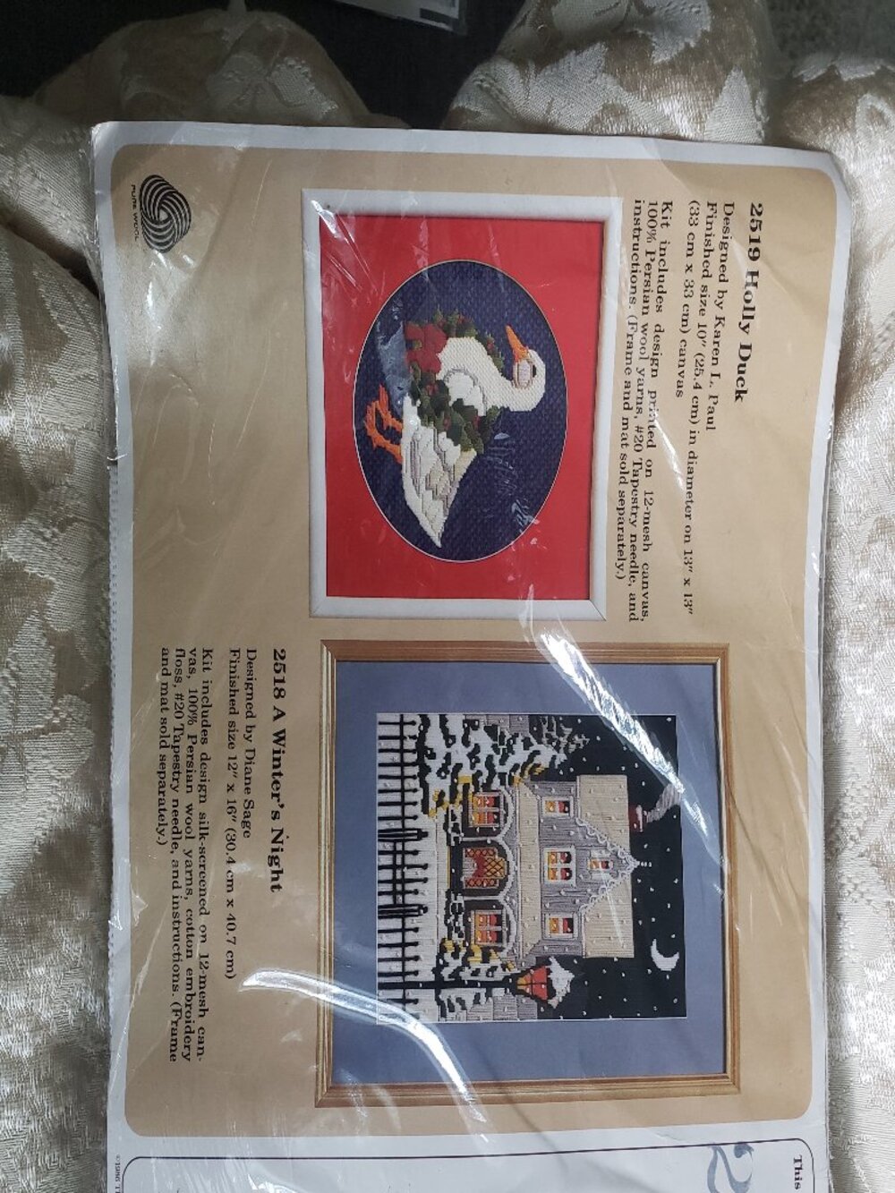 The Creative Circle Cross Stitch Kits - Holly Duck #2519